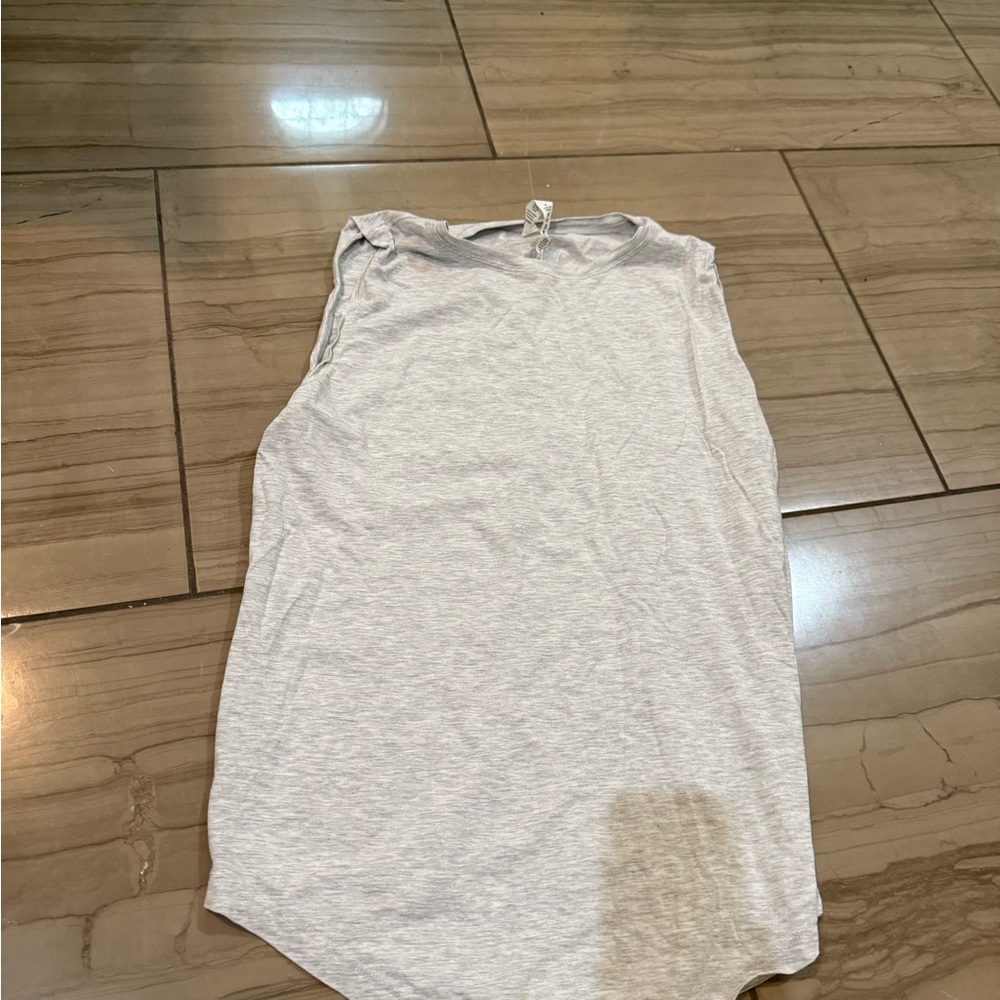 Gray Crewneck Workout Top by LuluLemon